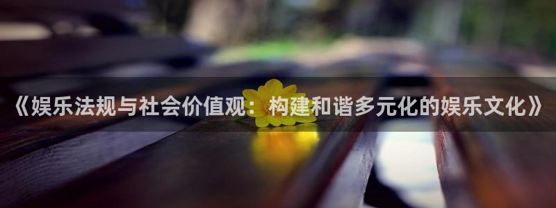 多多28g4代理：《娱乐法规与社会价值观：构建和谐多元化的娱乐文化》