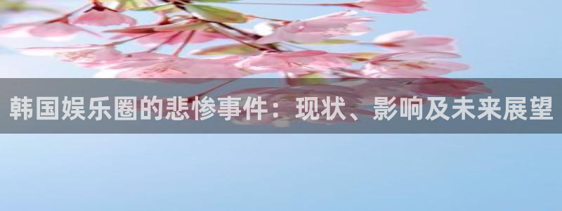 多多28g体育在线注册：韩国娱乐圈的悲惨事件：现状、影响及未来展望